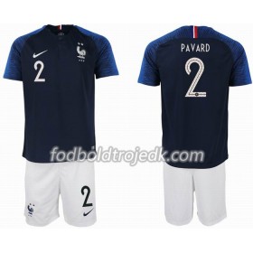 Frankrig VM 2018 PAVARD 2 2 star Børn Hjemme - Fodboldtrøjer(S/S)